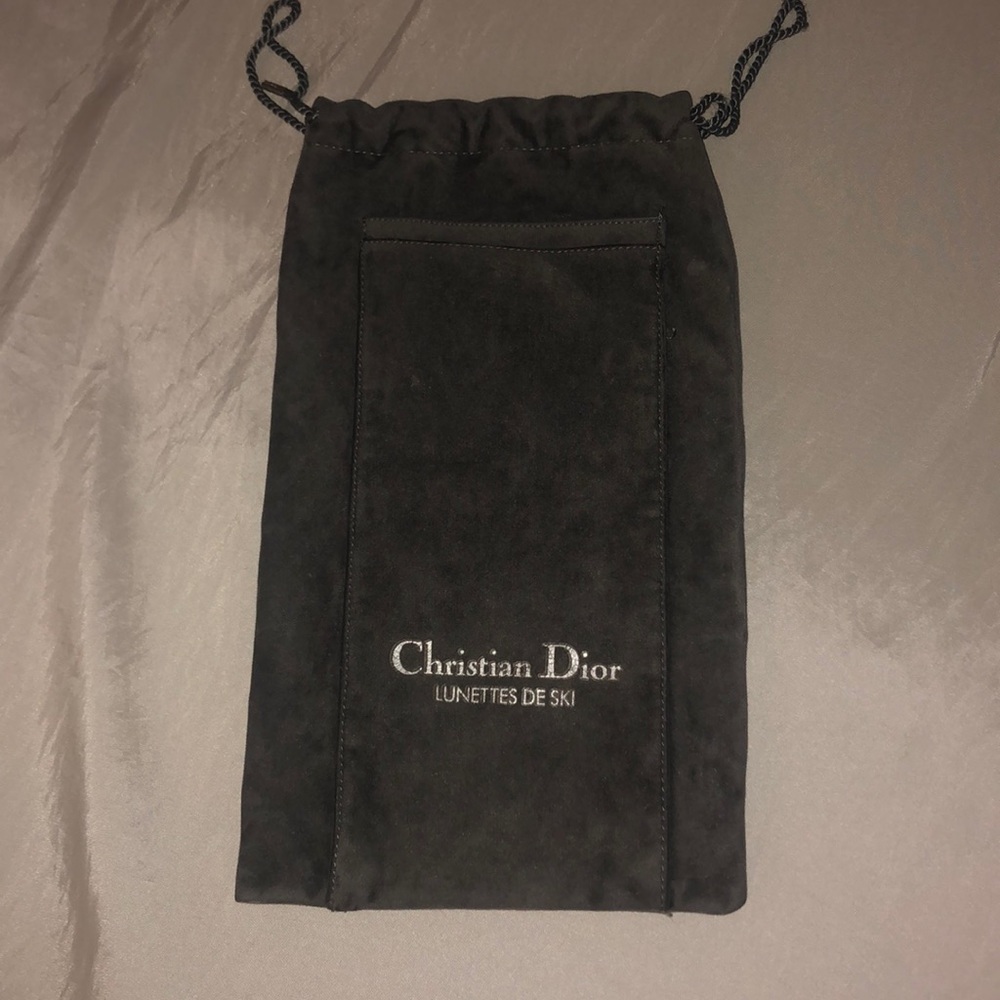 Christian Dior velvet pouch